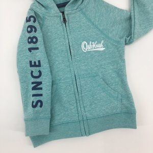 OshKosh Hooded Jersey Pullover Blue Stripe 24M